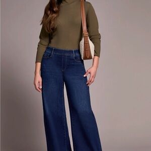 Tribal Dark Blue Flare Jeans